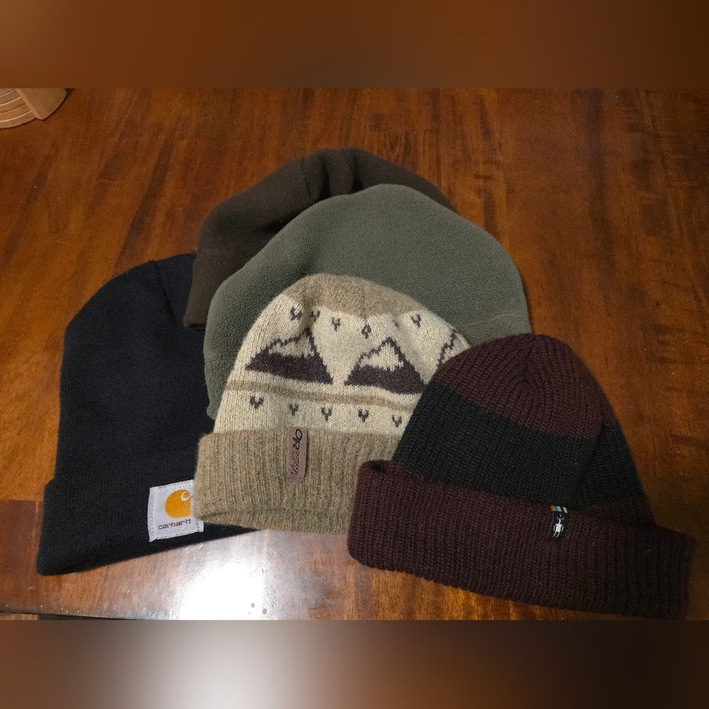 Carhartt, Outdoor Research, Smartwool, Layers Polartec Beanies, Set Of 5
